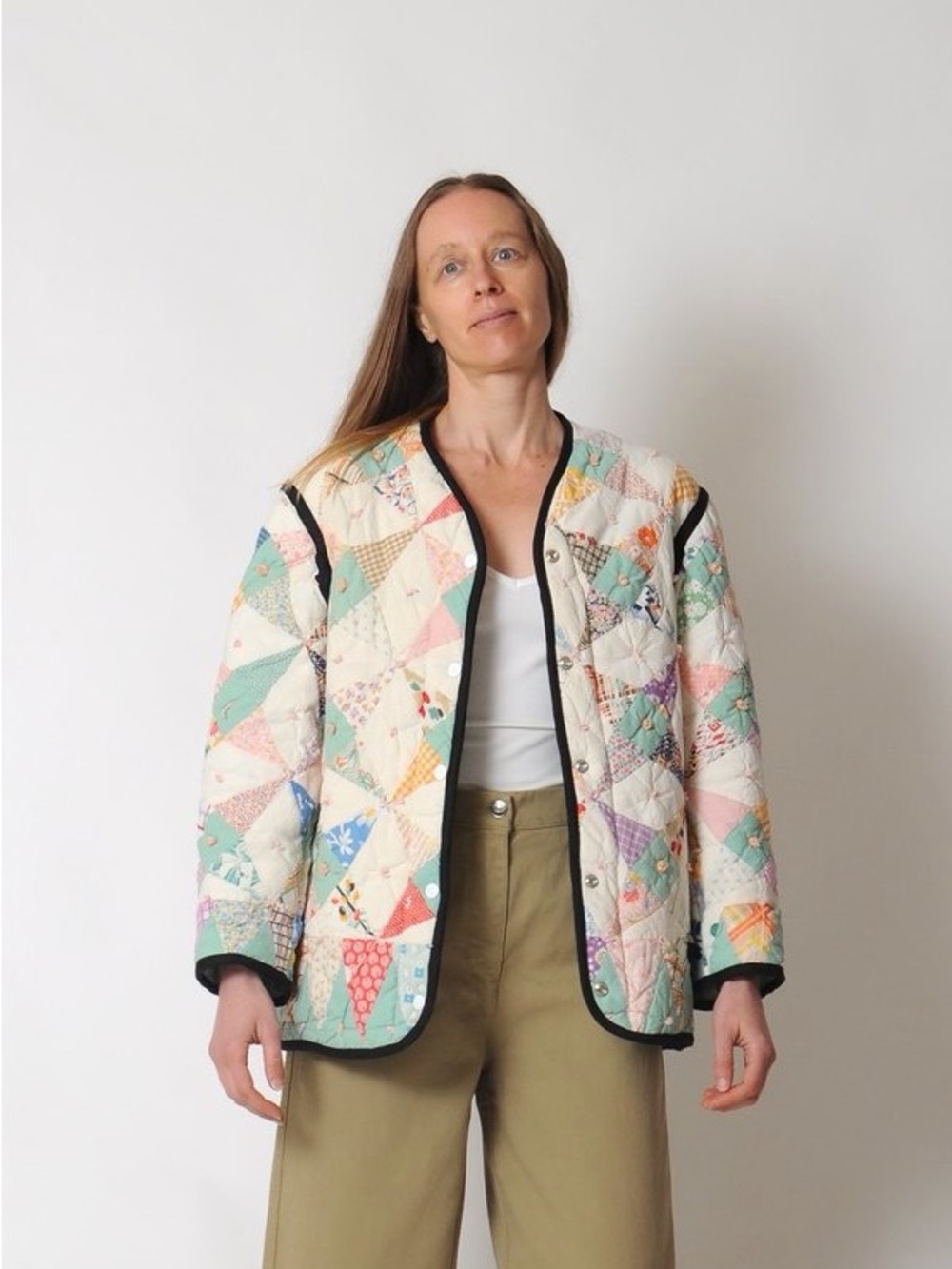 CARLEEN Multi-color quilted jacket